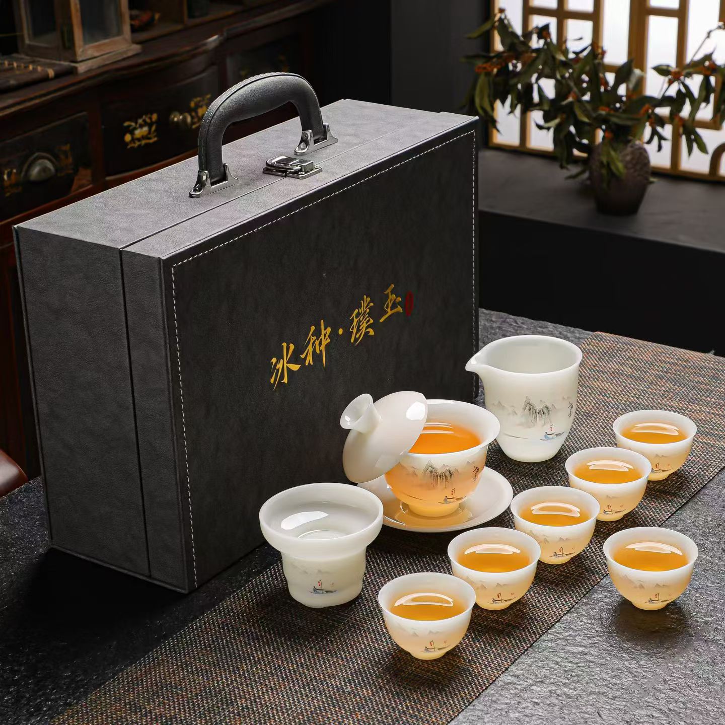 冰种 璞玉瓷茶具